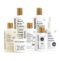 Nancy K Brown : Aloe Vera & Glycolic Skin Set Full Size for Normal / Combination / Oily / Mature & Aging Skins